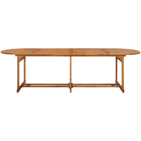 vidaXL Table de jardin à manger 280x90x75 cm en bois massif dacacia