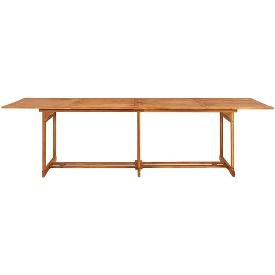 vidaXL Table de jardin à manger 280x90x75 cm en bois massif dacacia
