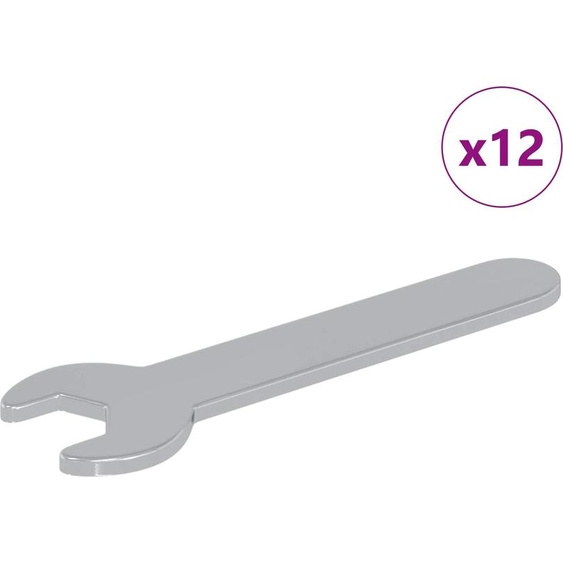 vidaXL Tendeur 12 pcs argent 10 mm fer