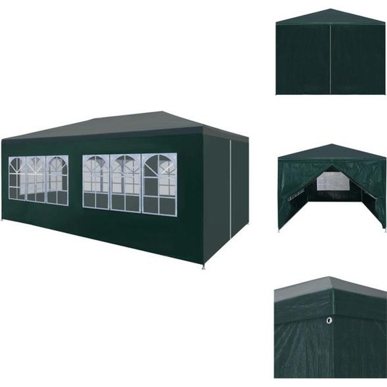 vidaXL Tente de réception 3x6 m Vert - Pavillons & Tentes de réception