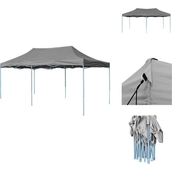 vidaXL Tente de réception Pop-Up pliable 3x6 m Anthracite - Pavillons & Tentes de réception