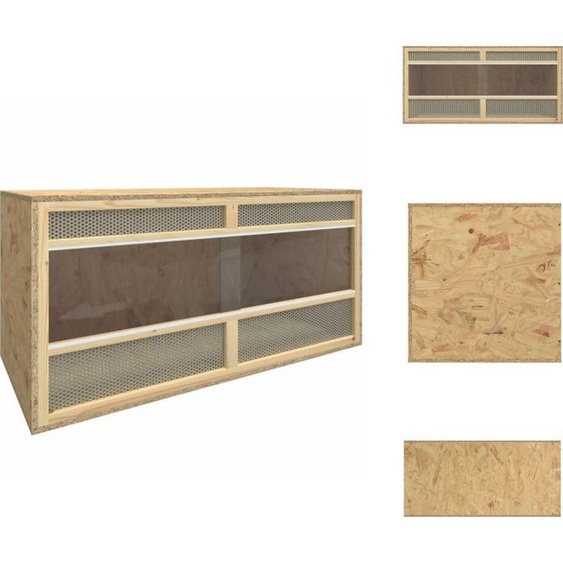 vidaXL Terrarium Bois composite 100x47x47 cm - Habitats & Enclos pour petits animaux
