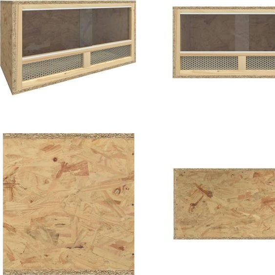 vidaXL Terrarium bois composite 60x30x30 cm - Terrarium - Terrariums - Terrarium en verre - Vase de terrarium