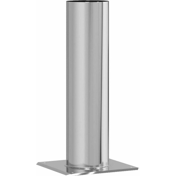vidaXL Tête de cheminée extension argent 24 x 24 x 50 cm acier inoxydable