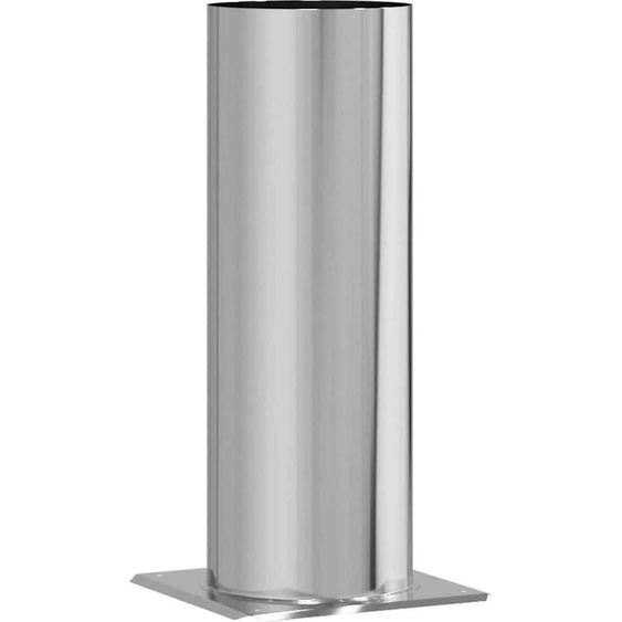 vidaXL Tête de cheminée extension argent 29 x 29 x 50 cm acier inoxydable