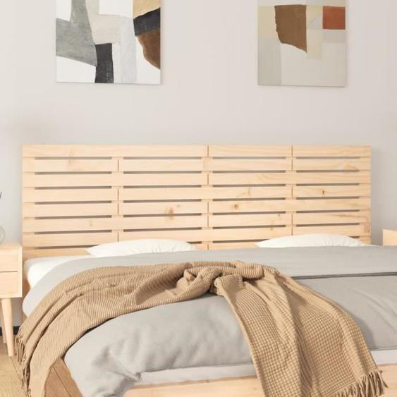 vidaXL Tête de lit murale 166x3x63 cm Bois massif de pin 824748