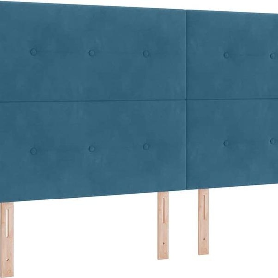 Tête de lit vidaXL bleu foncé 200 cm velours