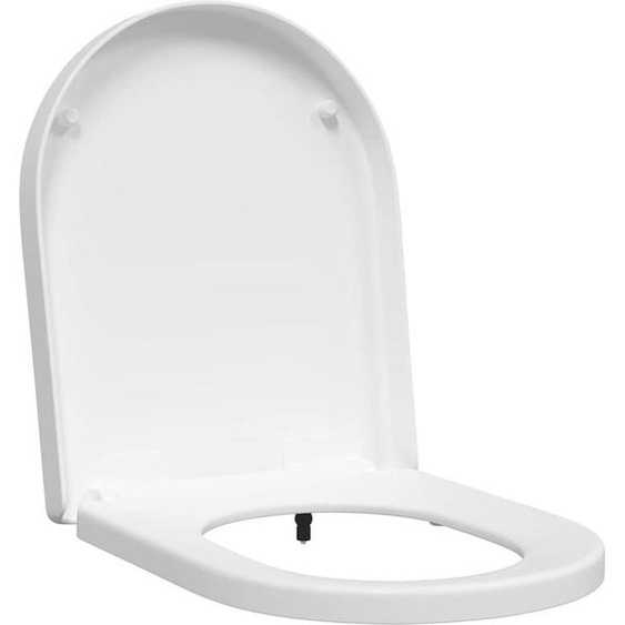 vidaXL Toilettes adaptées au siège Blanc 48 x 36,5 x 4,5 cm Polypropylène
