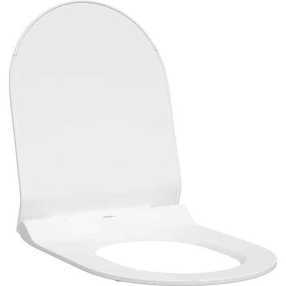 vidaXL Toilettes adaptées au siège Blanc 50 x 36 x 5 cm Polypropylène