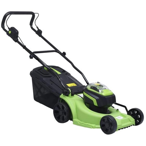 vidaXL Tondeuse à gazon sans fil avec deux packs de batteries 20V 2000 mAh Li-Ion