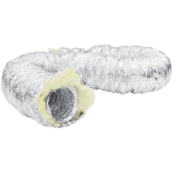 vidaXL Tuyau de ventilation Thermiquement isolé Aluminium 6 m Ø12,5 cm