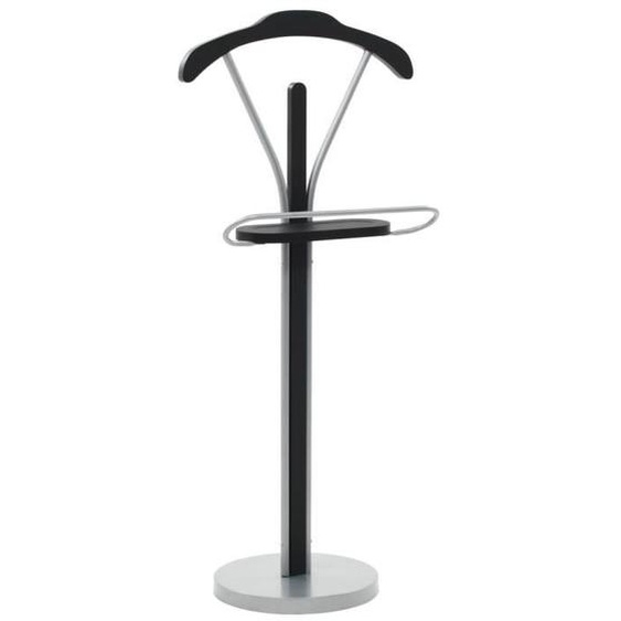 vidaXL Valet de chambre 45 x 35 x 107 cm Noir et gris