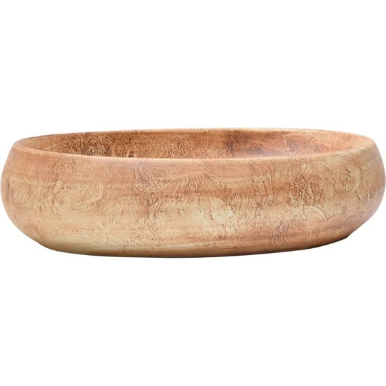 vidaXL Vasque à poser Marron Ovale 59x40x15 cm Céramique