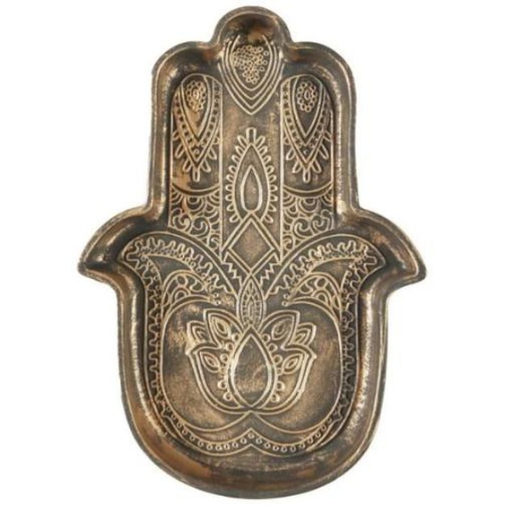 Vide Poche en Céramique - Main de Fatma - 20cm - Marron - Chic & Tendance - Ethnique