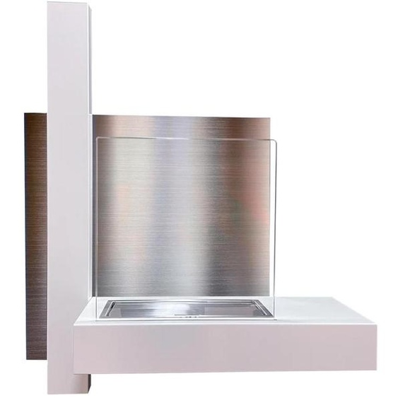 Vienna - Cheminée éthanol murale 65x23xH75 cm, couleur blanc