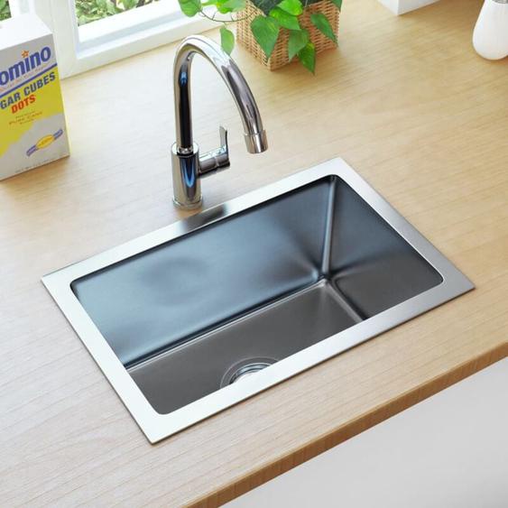 Vier de cuisine fait à la main Acier inoxydable Vidaxl
