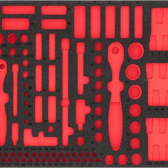 VIGOR V4521 Plateau en mousse souple  vide