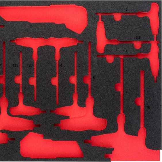 VIGOR V5175-L Cuvette en mousse souple  vide  563 mm x 393 mm x 35 mm