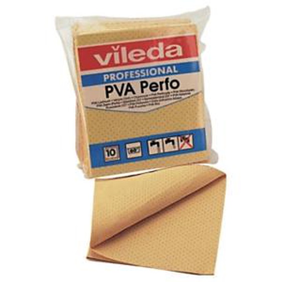 VILEDA 10 lavettes peaux de chamois Chamoisair P.V.A. Vileda 40 x 35 cm