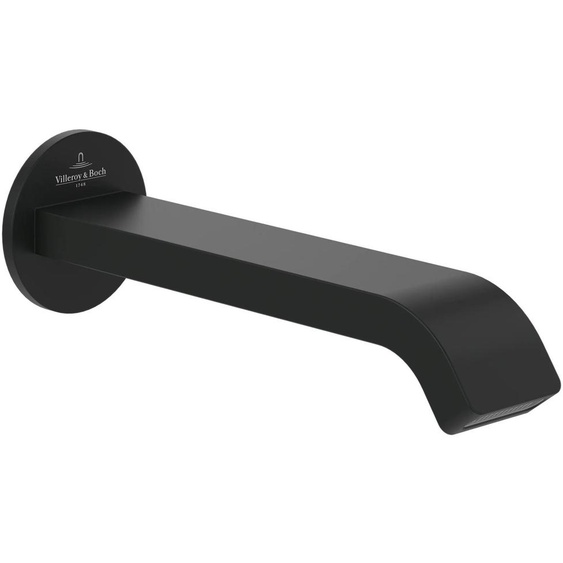 Villeroy & Boch Bec déverseur pour baignoire série Dawn 60 x 60 x 201 mm noir mat, 1 pièce.