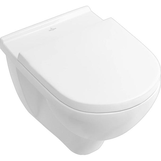 Villeroy & Boch Siège de WC O.novo Charnières en acier inoxydable - Blanc alpin - 9M396101