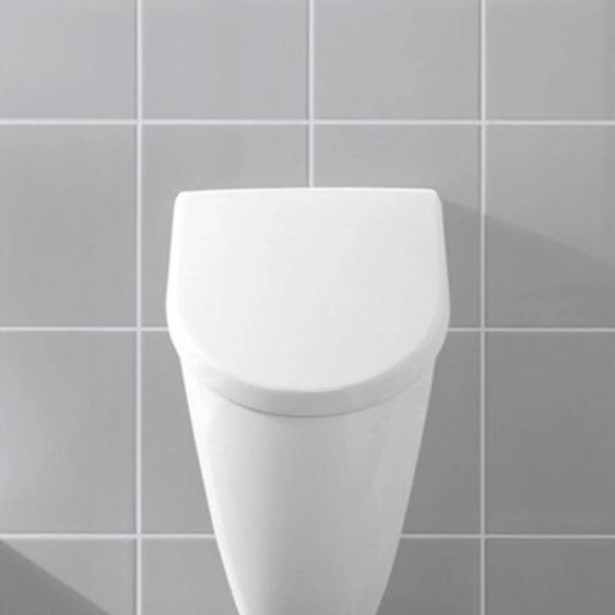 Villeroy & Boch Subway/Sunberry Couvercle durinoir avec charnières chromées à fermeture douce, blanc, 1 pièce.