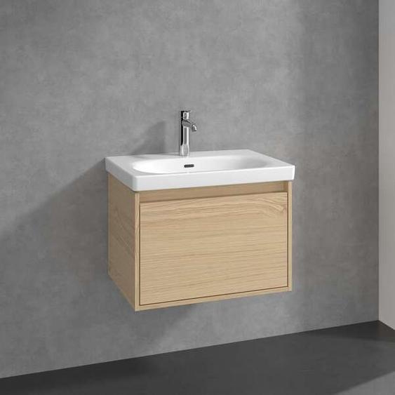 Villeroy und Boch Meuble sous-vasque Villeroy et Boch Skyla C78500VJ 1 tiroir, 622 x 436 x 439 mm, chêne nordique