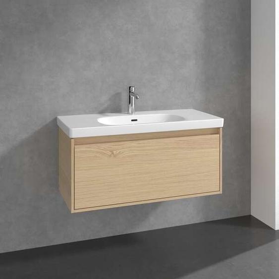 Villeroy und Boch Meuble sous-vasque Villeroy et Boch Skyla C78900VJ 1 tiroir, 972 x 436 x 439 mm, chêne nordique