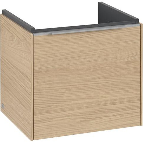 Villeroy und Boch Subway 3.0 Villeroy et Boch vasque C58000VJ 47,3x42,9x40,75cm, sans LED / poignée aluminium brillant, chêne nordique