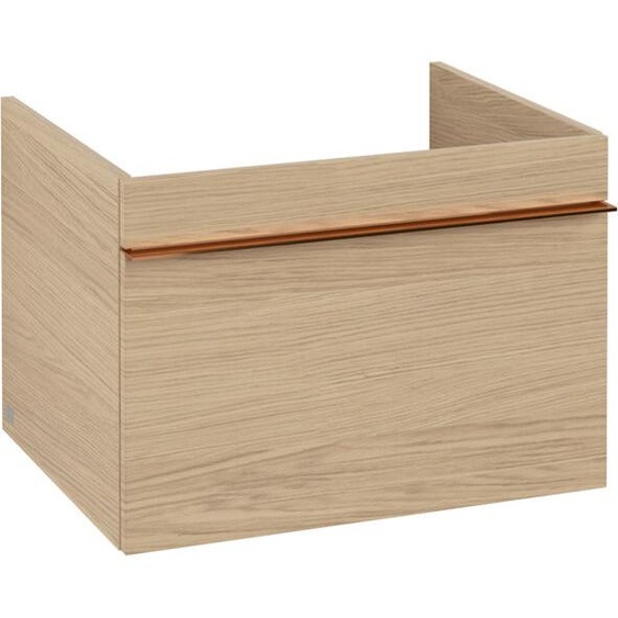 Villeroy und Boch Venticello Villeroy et Boch vasque A93305VJ 60,3 x 42 x 50,2 cm, poignée cuivre, chêne nordique