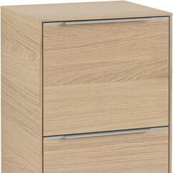 Villeroy und Boch Villeroy et Boch Subway 3.0 armoire latérale C59400VJ 40x86x36,2cm, charnière gauche / poignée aluminium brillant, chêne nordique