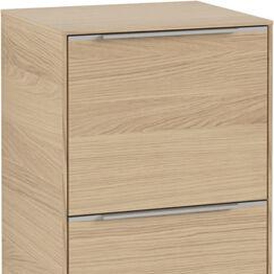 Villeroy und Boch Villeroy et Boch Subway 3.0 armoire latérale C59500VJ 40x86x36,2cm, charnière à droite / poignée aluminium brillant, chêne nordique