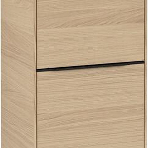 Villeroy und Boch Villeroy et Boch Subway 3.0 armoire latérale C59501VJ 40x86x36,2cm, charnière à droite / poignée Volcano noir, chêne nordique