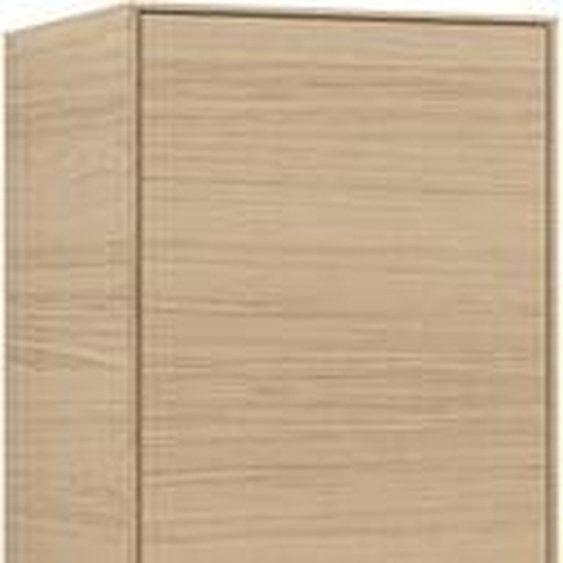 Villeroy und Boch Villeroy et Boch Subway 3.0 C58701VJ 40x171x36,2cm, charnière à droite / poignée Volcano noir, chêne nordique