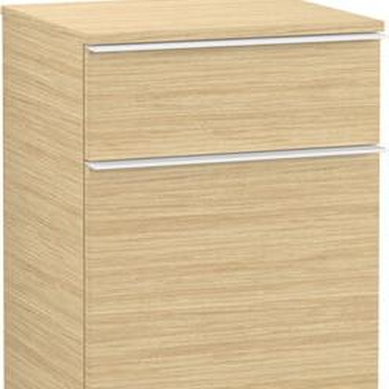 Villeroy und Boch Villeroy et Boch Venticello armoire latérale A95012VJ 40,4 x 86,6 x 37,2 cm, butée à droite, poignée blanc, chêne nordique
