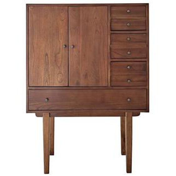 VINTAGE  Commode en bois mindi massif 90 cm