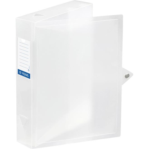 Viquel Boîte de classement A4 Propyglass en polypropylène - Dos 6 cm - Incolore