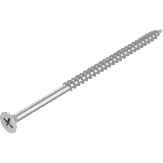 Vis à bois aggloméré SECCARO 6 x 120 mm, inox V2A VA A2, vis à bois avec filetage partiel, empreinte cruciforme / PZ