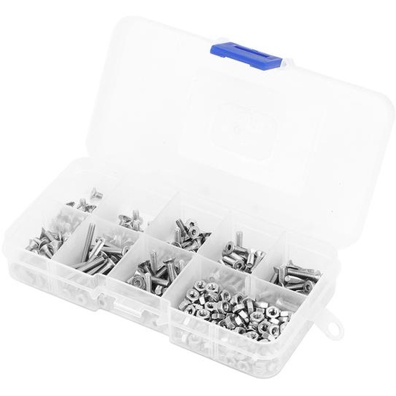 Vis à tête hexagonale, vis plate, vis à métaux, vis en acier inoxydable, boulons de fixation