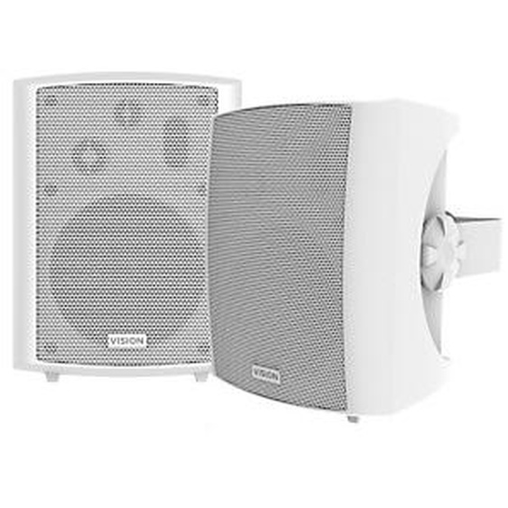 Vision SP-1800, 3-voies, 2.0 canaux, Avec fil, 50 W, 80 - 20000 Hz, Blanc