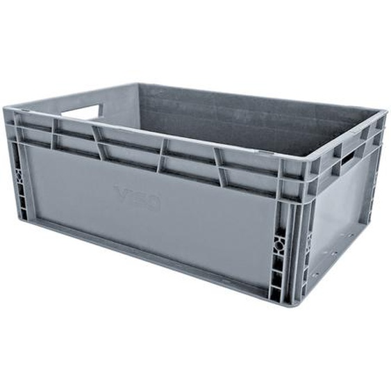 VISO Bac de rangement 600 x 400 x 230 mm gerbable polypropylène 37 L - Gris anthracite