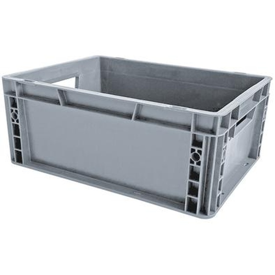 VISO Bac de rangement norme Europe gerbable polypropylène - 15 L - Gris anthracite