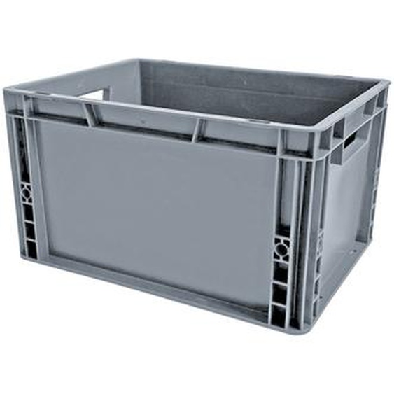 VISO Bac de rangement norme Europe gerbable polypropylène - 20 L - Gris anthracite