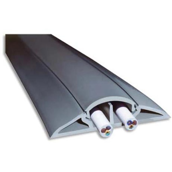 VISO Protège-câbles souple Gris longueur 5 mètres - 66 x 15 mm / ouverture 12 x 19 mm