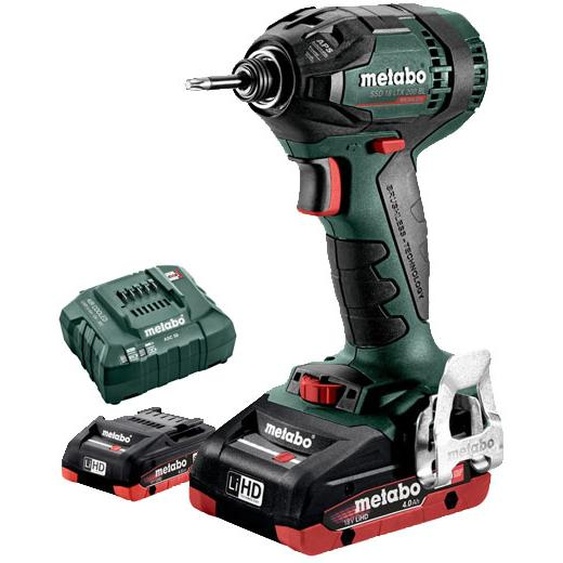 Visseuse à chocs 18 V SSD 18 LTX 200 BL  + 2 batteries 4 Ah + chargeur + coffret METABOX METABO 602396800