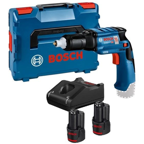 Visseuse plaquiste 12V GTB 12V-11 + 2 batteries 3 Ah + chargeur + coffret L-BOXX BOSCH 06019E400Y