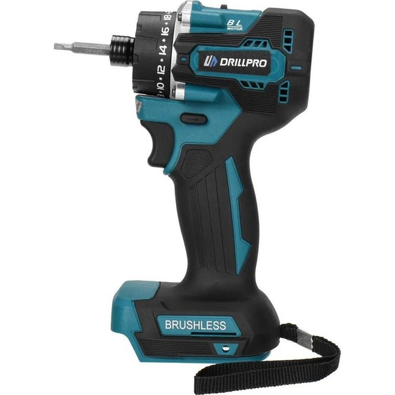 Visseuse sans fil - Sans balais 18V - Couple 27-280 Nm - Deux vitesses - Embrayage 20+1 positions - Une batterie - Prise UE - Argenté