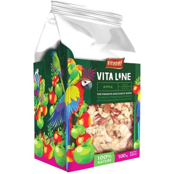 Vitapol VITALINE - Pomme pour tous les perroquets 100g