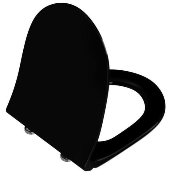 Vitra L300 Black Siège WC slim, softclose