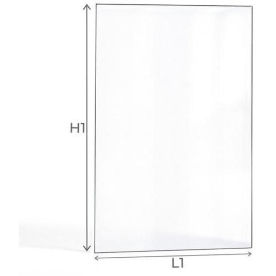 Vitre Deville 7888REGAIN 77 TURBO / INSERT BOIS 9 KW - Verre Rectangle pour insert